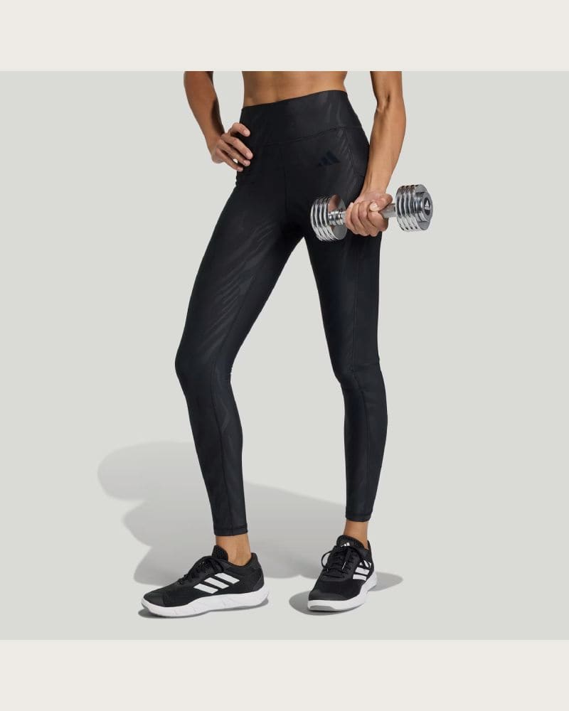 Dámske legíny ADIDAS OPTIME AOP BLACK – fotka 2