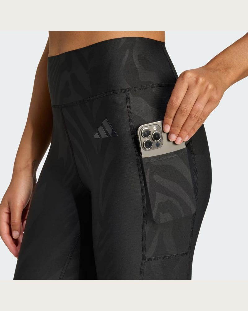 Dámske legíny ADIDAS OPTIME AOP BLACK – fotka 5