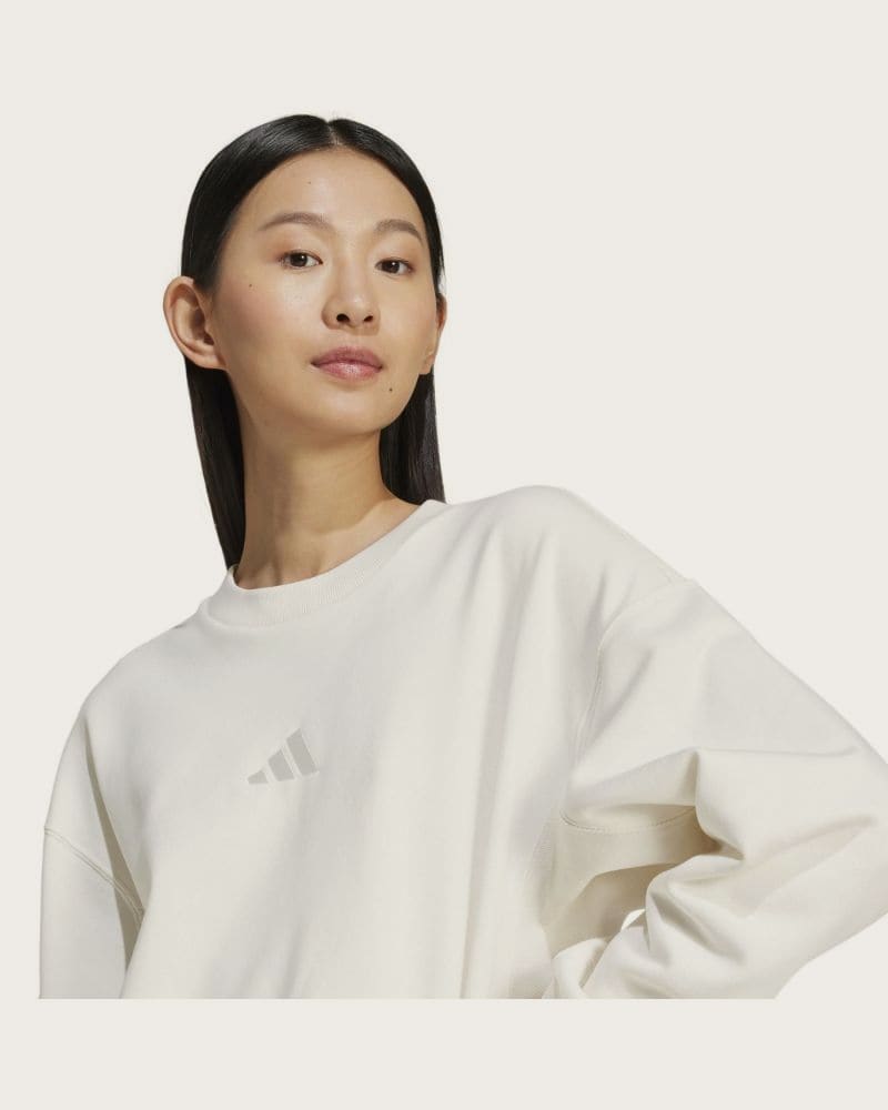 Dámska zateplená mikina ADIDAS W ALL SZN SWT OWHITE – fotka 4