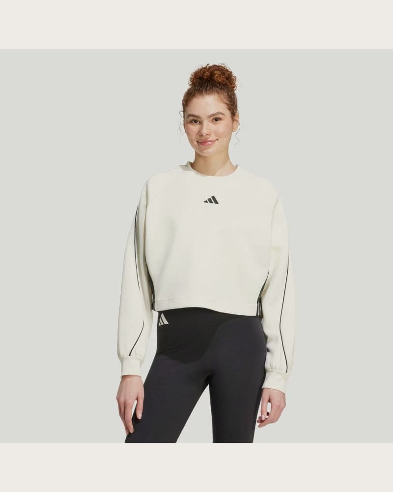 Dámska mikina ADIDAS W STADIUM SWT OWHITE BLACK – fotka 2