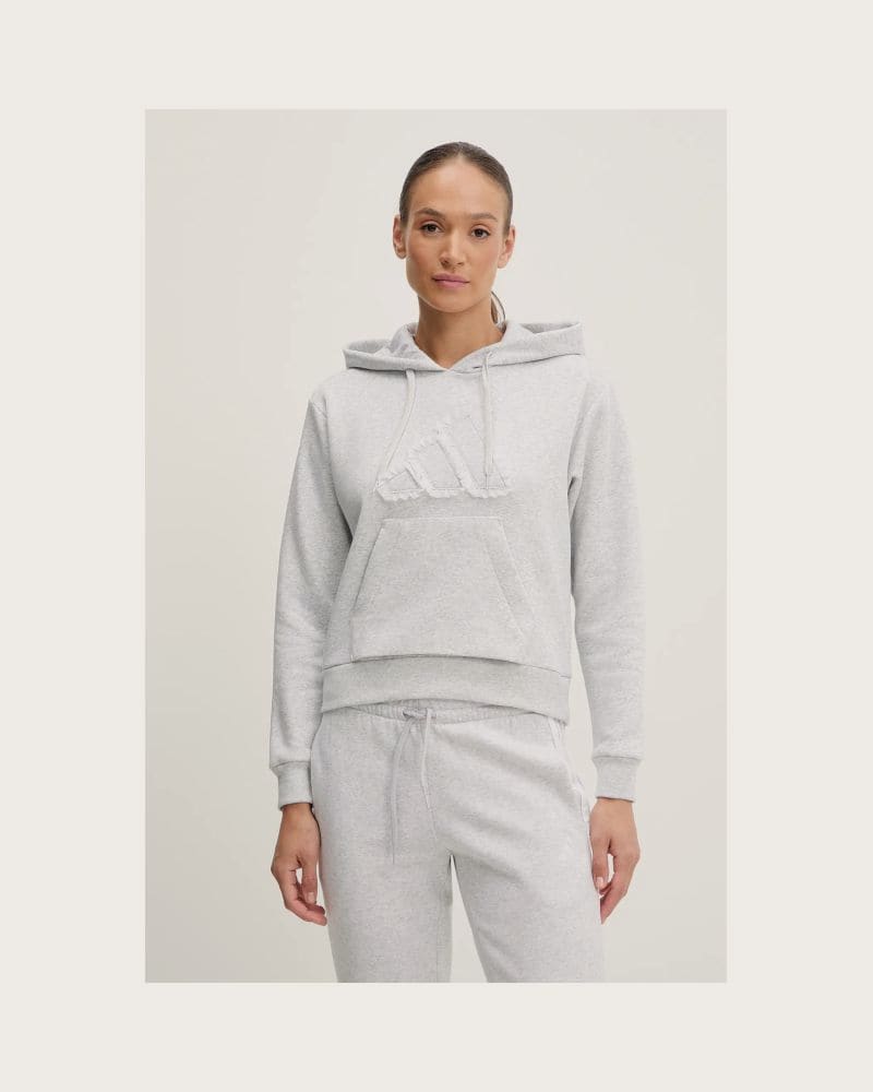 Dámska mikina s kapucňou ADIDAS W CO RUFF HD LGREYH – fotka 2