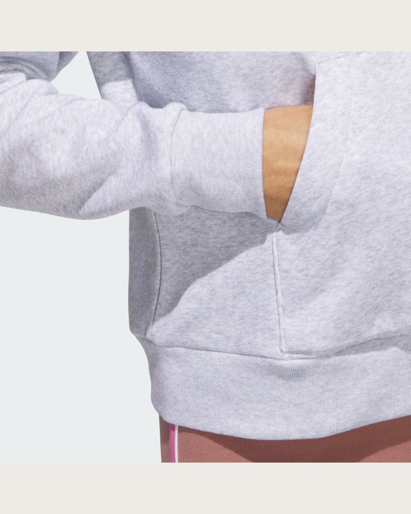 Dámska mikina s kapucňou ADIDAS W CO RUFF HD LGREYH – fotka 6