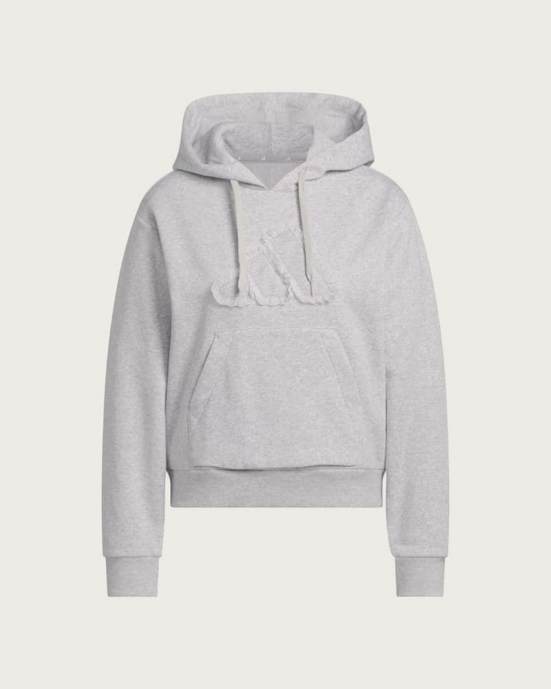 Dámska mikina s kapucňou ADIDAS W CO RUFF HD LGREYH – fotka 8