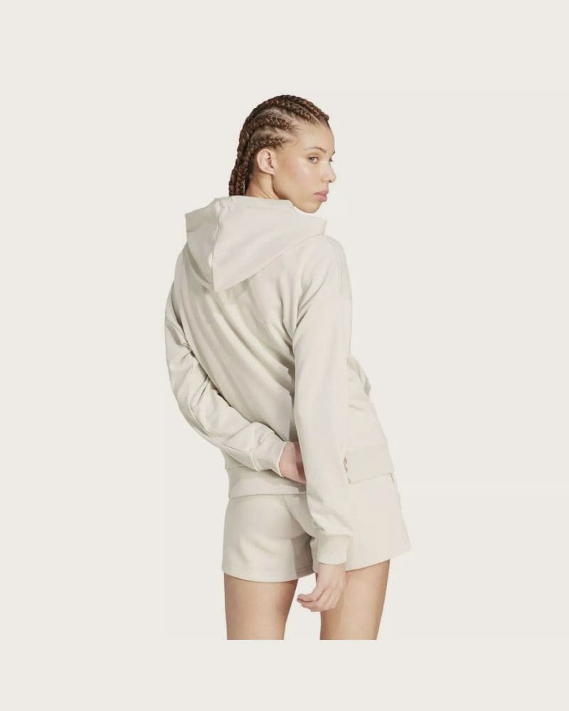 Dámska mikina s kapucňou ADIDAS W SL FT HD WONALU WHITE – fotka 2