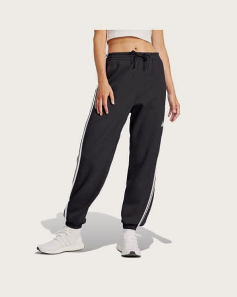 Dámske tepláky ADIDAS W 3S FT CF PT BLACK WHITE