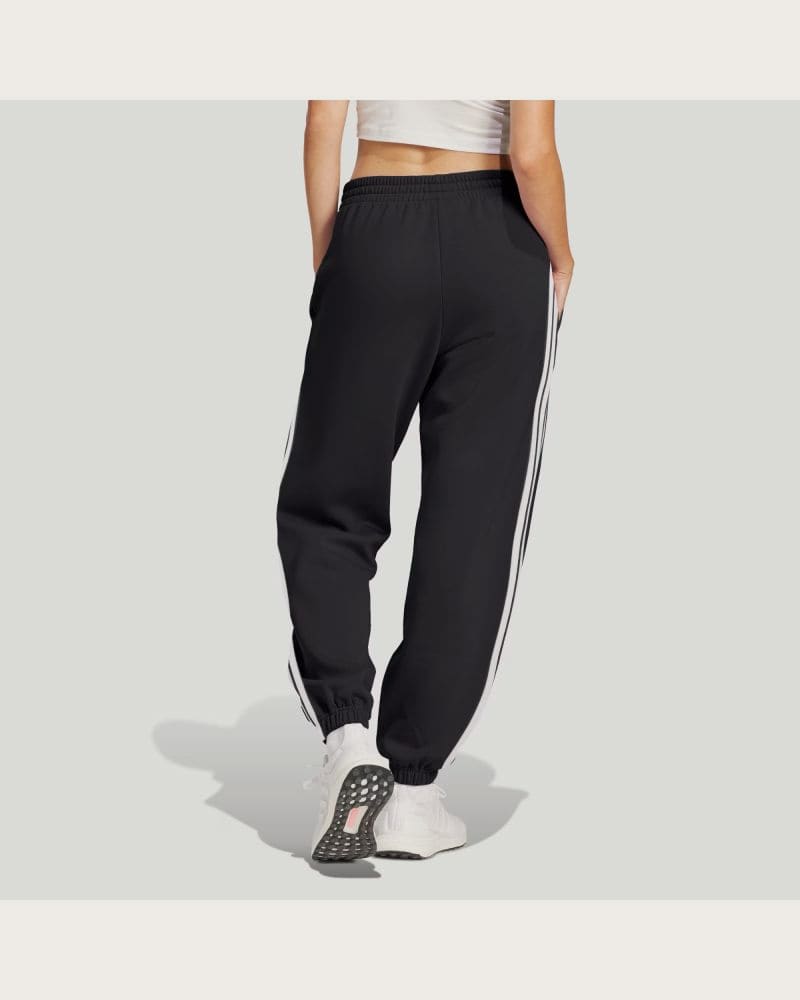 Dámske tepláky ADIDAS W 3S FT CF PT BLACK WHITE – fotka 3