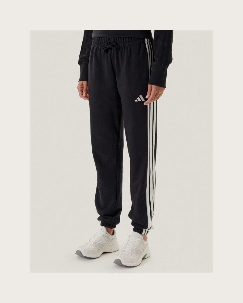 Dámske tepláky ADIDAS W 3S FT CF PT BLACK WHITE – fotka 4