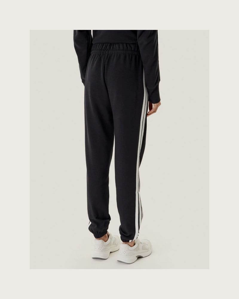 Dámske tepláky ADIDAS W 3S FT CF PT BLACK WHITE – fotka 5