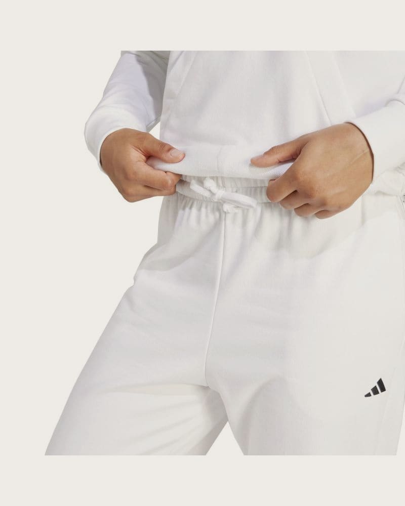 Dámska mikina s kapucňou ADIDAS W SL FT HD WHITE BLACK – fotka 5