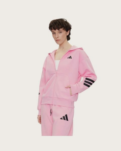 Dámska mikina so zipsom ADIDAS W FI 3S FZ HD TRUPNK