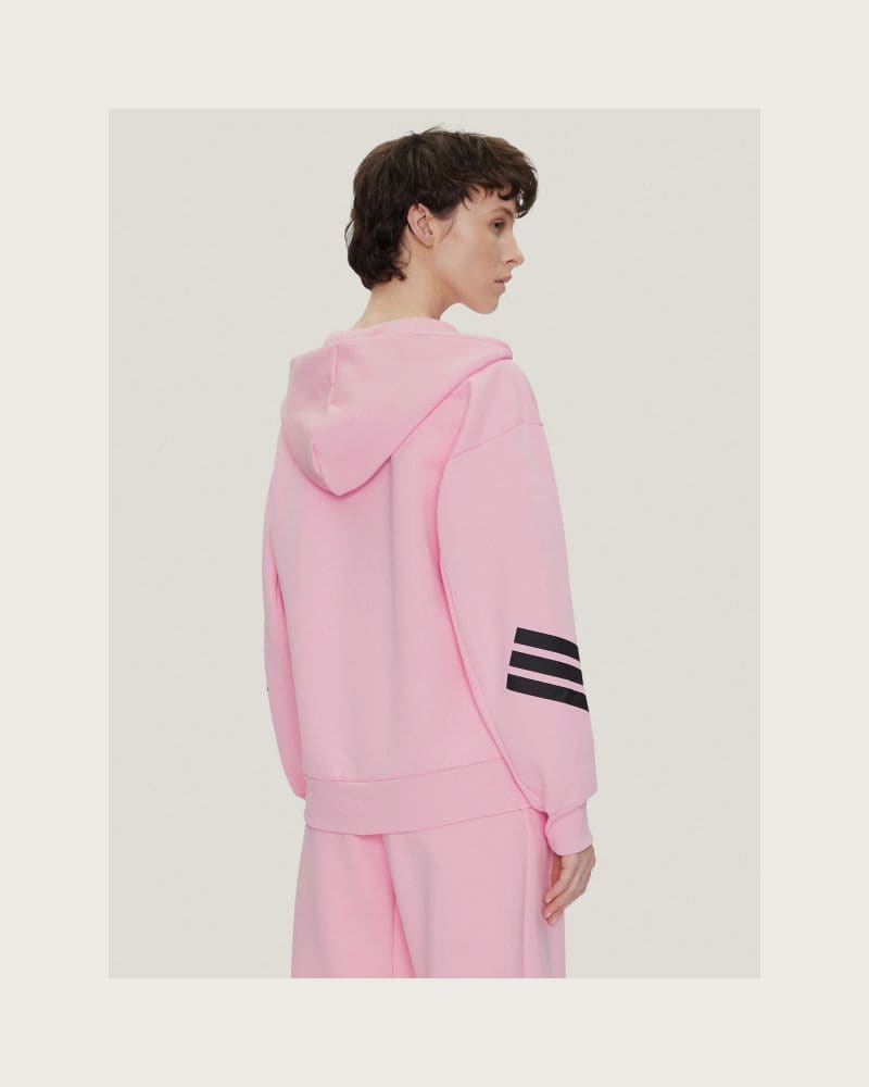 Dámska mikina so zipsom ADIDAS W FI 3S FZ HD TRUPNK – fotka 3