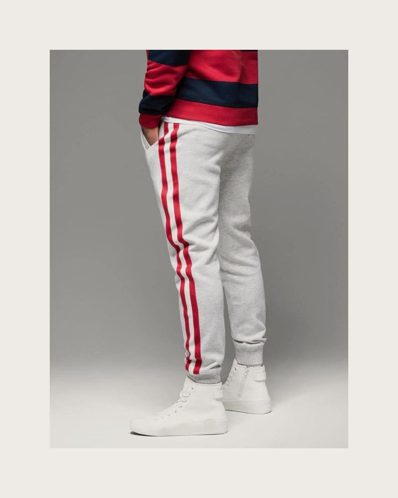 Pánske tepláky OMBRE Pants OM-PASK-0258 V-1ight greyelange – fotka 5