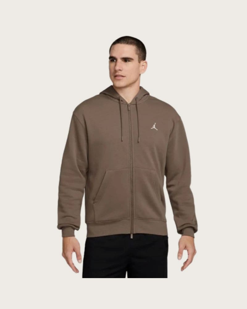 Pánska flisová mikina so zipsom NIKE JORDAN BRK FLC FZ 222 KHAKI