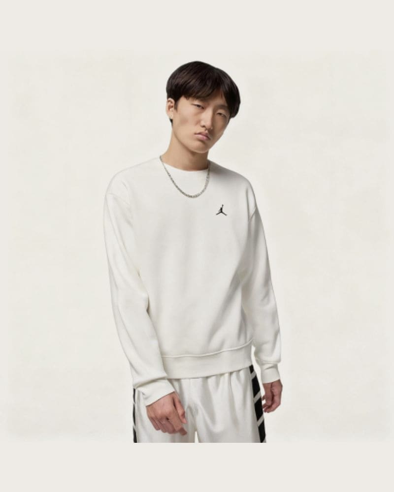 Pánska flisová mikina NIKE JORDAN BRK FLC CREW 133 SAIL