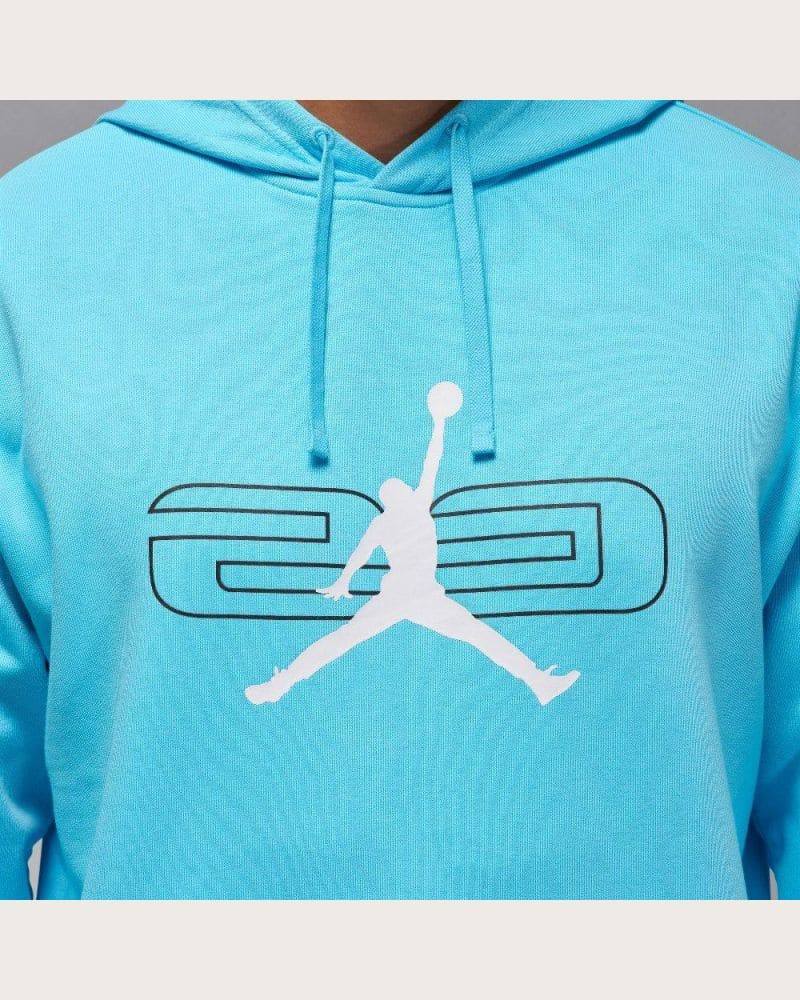 Pánska mikina s kapucňou NIKE JORDAN SPORT CROSSOVER BLUE CHILL BLACK WHITE – fotka 6