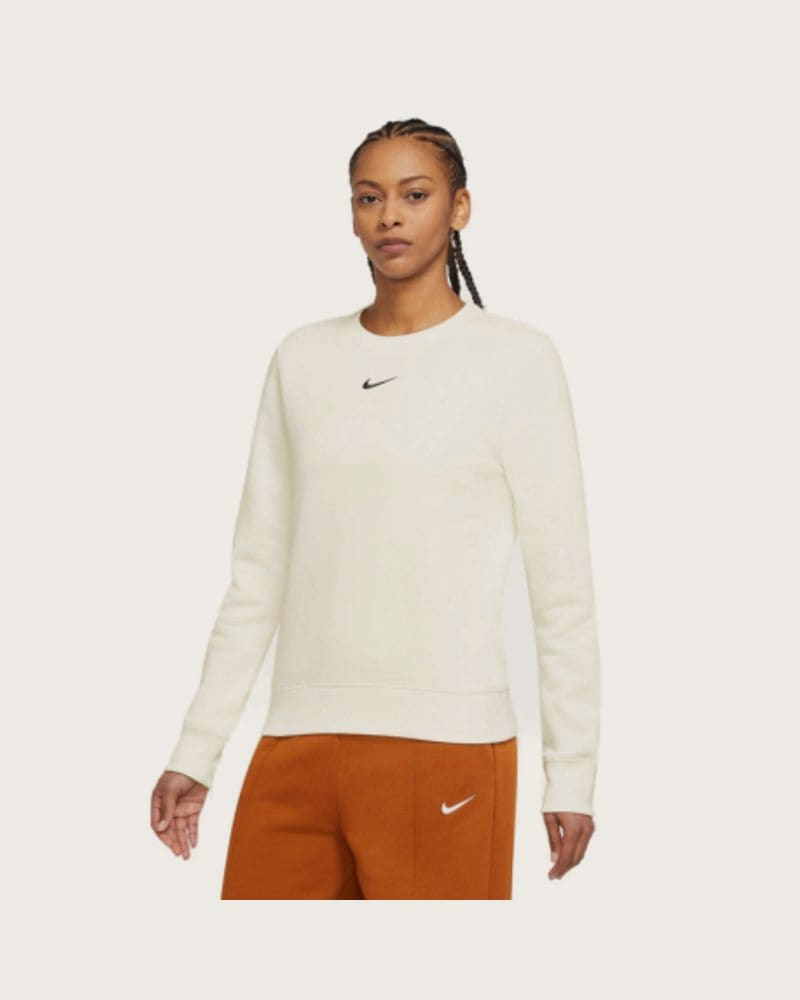 Dámska zateplená mikina NIKE W NSW PHNX FLC STD CREW SAIL BLACK