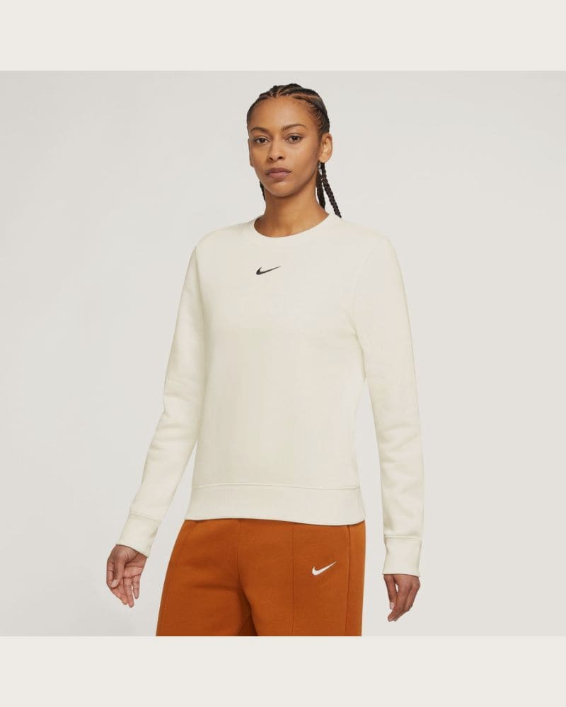Dámska zateplená mikina NIKE W NSW PHNX FLC STD CREW SAIL BLACK – fotka 2