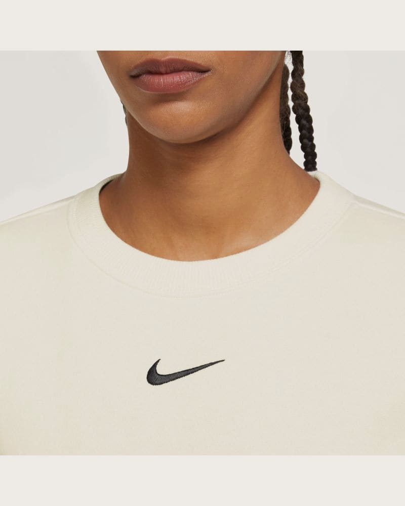 Dámska zateplená mikina NIKE W NSW PHNX FLC STD CREW SAIL BLACK – fotka 4