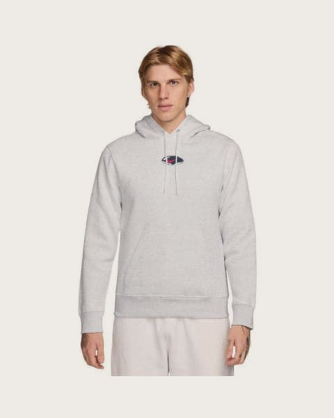 Pánska mikina s kapucňou NIKE U NSW HDY CLUB PO BB OC 2 BIRCH HEATHER