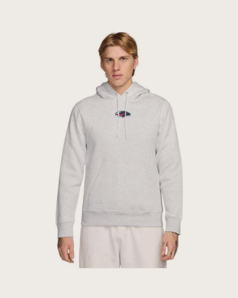 Pánska mikina s kapucňou NIKE U NSW HDY CLUB PO BB OC 2 BIRCH HEATHER