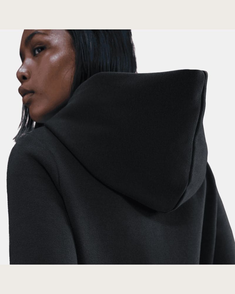 Dámska mikina s kapucňou NIKE W NSW PHNX FLC SHRUNKEN HOODIE BLACK – fotka 6