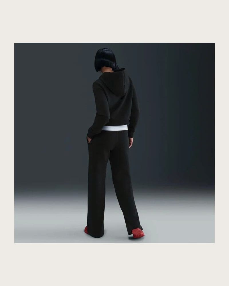 Dámska mikina s kapucňou NIKE W NSW PHNX FLC SHRUNKEN HOODIE BLACK – fotka 8