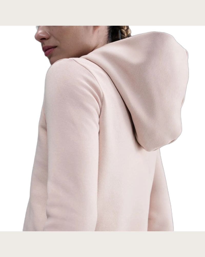 Dámska mikina s kapucňou NIKE W NSW PHNX FLC SHRUNKEN HOODIE SILT RED – fotka 3