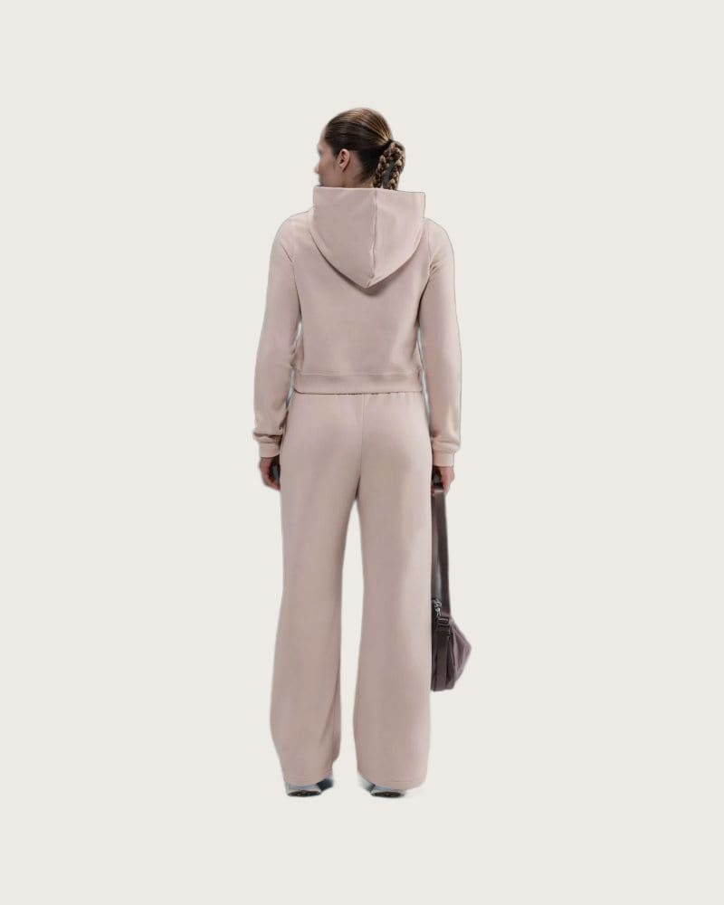 Dámska mikina s kapucňou NIKE W NSW PHNX FLC SHRUNKEN HOODIE SILT RED – fotka 5