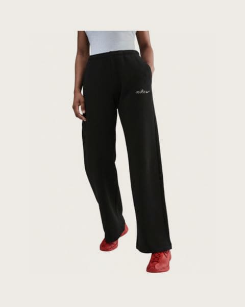 Dámske tepláky NIKE W NSW PHNX FLC STRGHT LEG PNT BLACK