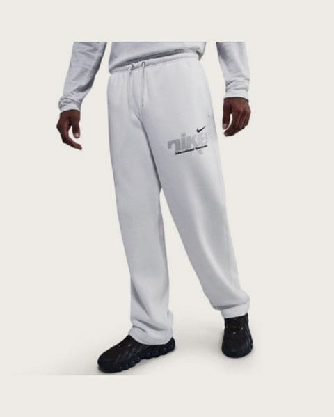Pánske tepláky NIKE M NK CLUB BNGEE PNT SWSH SPRT WHITE METALLIC SILVER