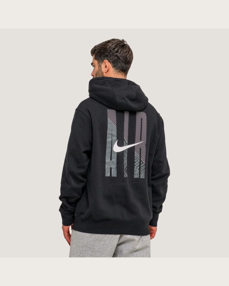 Pánska mikina s kapucňou NIKE M NK AIR PO HOODIE BLACK – fotka 4