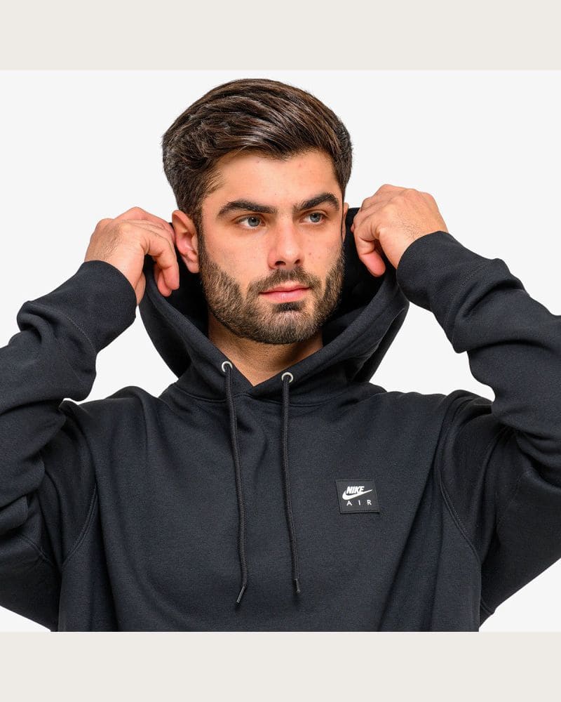 Pánska mikina s kapucňou NIKE M NK AIR PO HOODIE BLACK – fotka 5