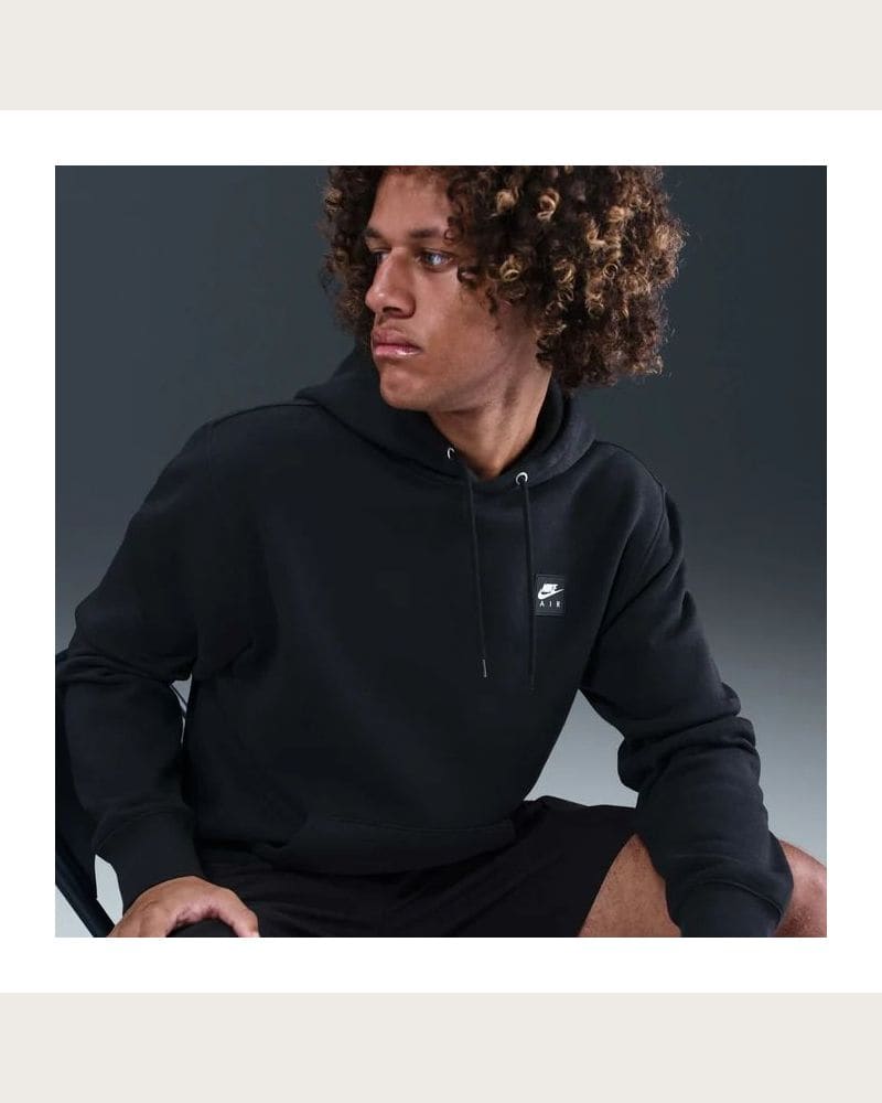 Pánska mikina s kapucňou NIKE M NK AIR PO HOODIE BLACK – fotka 7