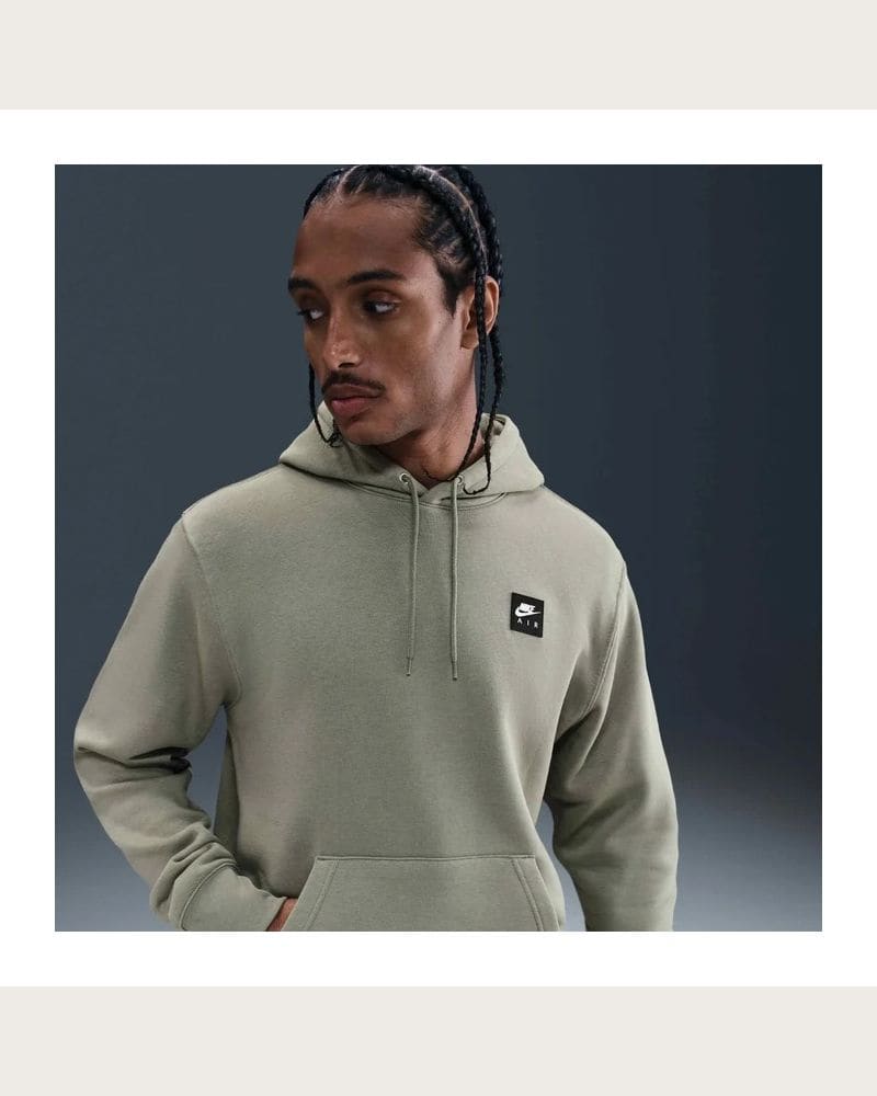 Pánska mikina s kapucňou NIKE M NK AIR PO HOODIE LIGHT ARMY – fotka 6