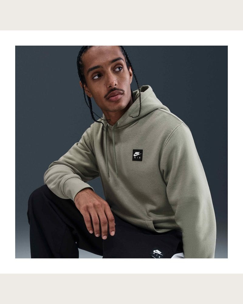 Pánska mikina s kapucňou NIKE M NK AIR PO HOODIE LIGHT ARMY – fotka 7