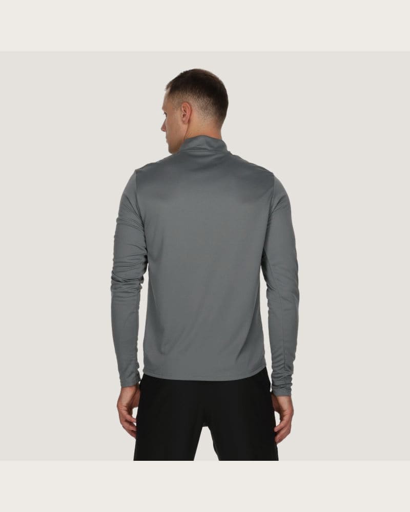 Pánska bežecká mikina s 1 2 zipsom NIKE M NK DF PACER TOP HZ SMOKE GREY REFLECTIVE SILV – fotka 4