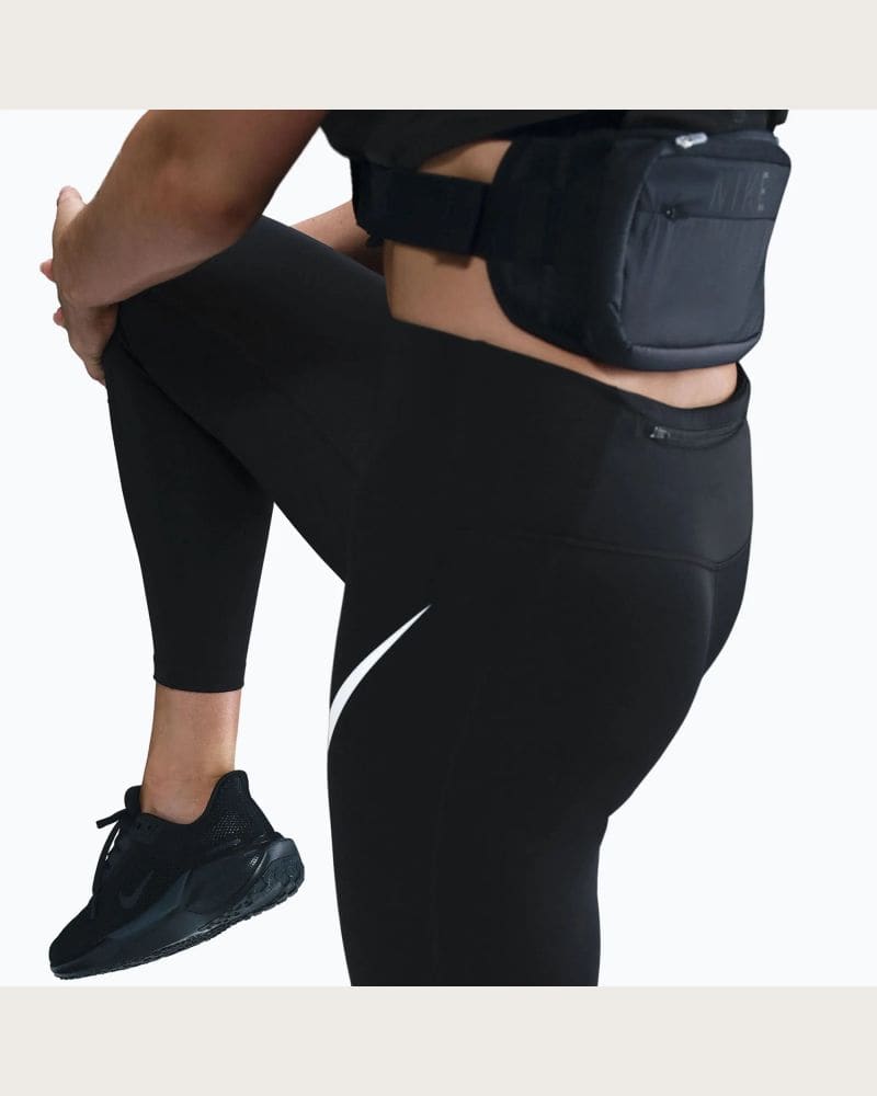 Dámske kompresné legíny NIKE W NK DF TEMPO HR 7 8 TGT SWHBR BLACK REFLECTIVE SILV WHITE – fotka 4