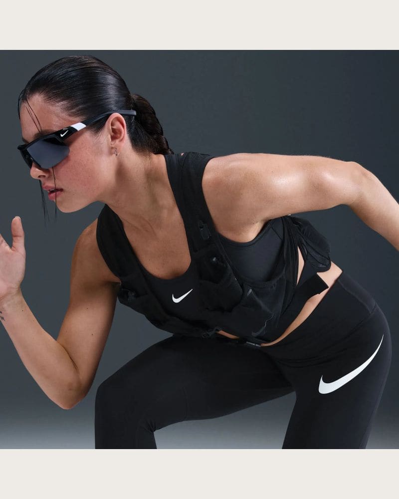 Dámske kompresné legíny NIKE W NK DF TEMPO HR 7 8 TGT SWHBR BLACK REFLECTIVE SILV WHITE – fotka 6