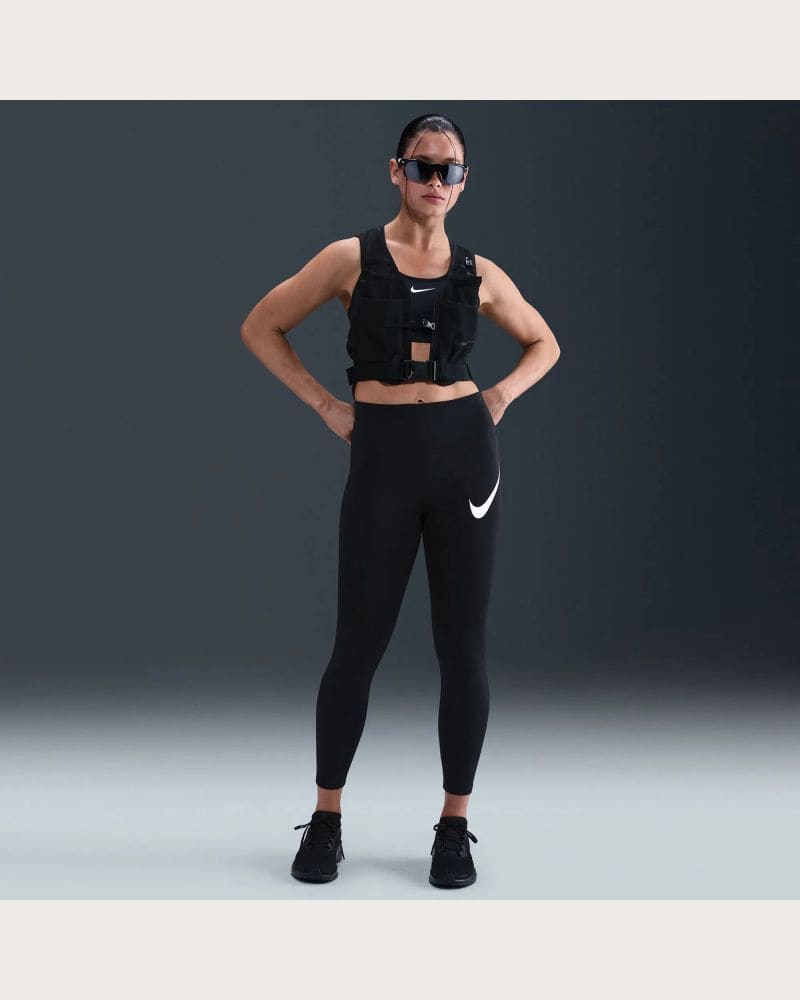 Dámske kompresné legíny NIKE W NK DF TEMPO HR 7 8 TGT SWHBR BLACK REFLECTIVE SILV WHITE – fotka 7