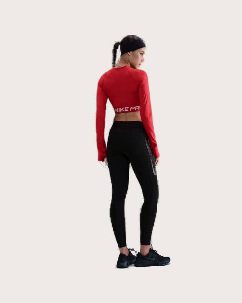 Dámske kompresné legíny NIKE W NP 365 MR TIGHT GG GRX BLACK WHITE – fotka 3