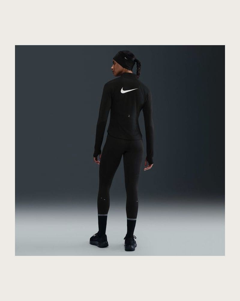 Dámska bežecká mikina s 1 2 zipsom NIKE W NK TEMPO SWSH HBR DF HZ TOP BLACK WHITE – fotka 6