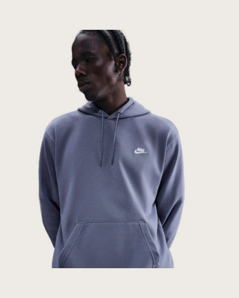 Pánska mikina s kapucňou NIKE M NK CLUB FT PO HOODIE WORLD INDIGO WORLD INDIGO WHITE