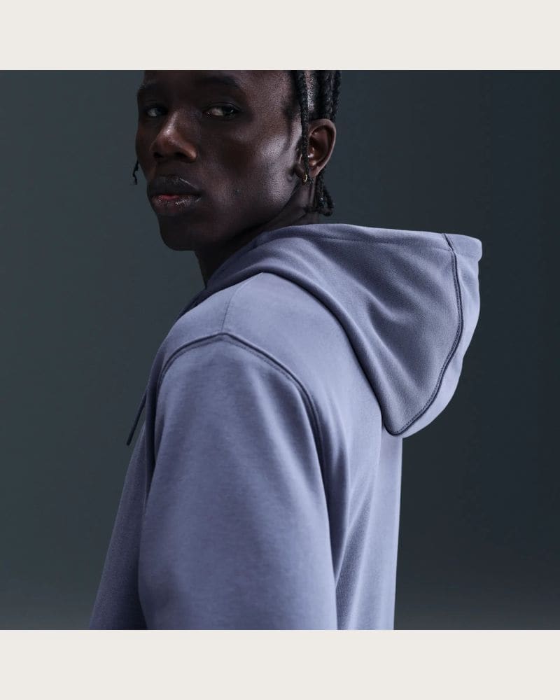 Pánska mikina s kapucňou NIKE M NK CLUB FT PO HOODIE WORLD INDIGO WORLD INDIGO WHITE – fotka 3