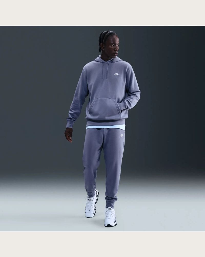 Pánska mikina s kapucňou NIKE M NK CLUB FT PO HOODIE WORLD INDIGO WORLD INDIGO WHITE – fotka 5