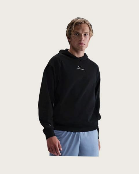 Pánska tréningová mikina s kapucňou NIKE PRO M NP DF NPT MIDLAYER HOODIE BLACK WHITE