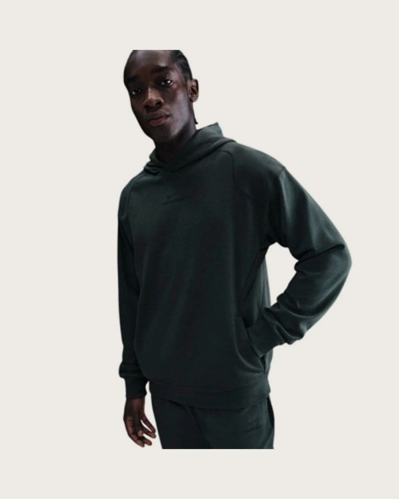 Pánska tréningová mikina s kapucňou NIKE PRO M NP DF NPT MIDLAYER HOODIE SEAWEED BLACK