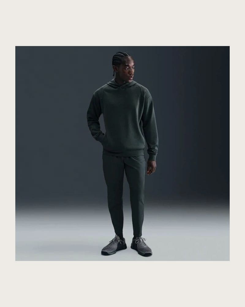 Pánska tréningová mikina s kapucňou NIKE PRO M NP DF NPT MIDLAYER HOODIE SEAWEED BLACK – fotka 4