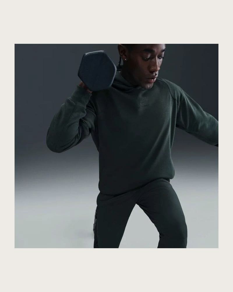 Pánska tréningová mikina s kapucňou NIKE PRO M NP DF NPT MIDLAYER HOODIE SEAWEED BLACK – fotka 6
