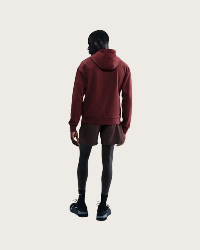 Pánska tréningová mikina s kapucňou NIKE PRO M NP DF NPT MIDLAYER HOODIE DARK TEAM RED BLACK – fotka 3