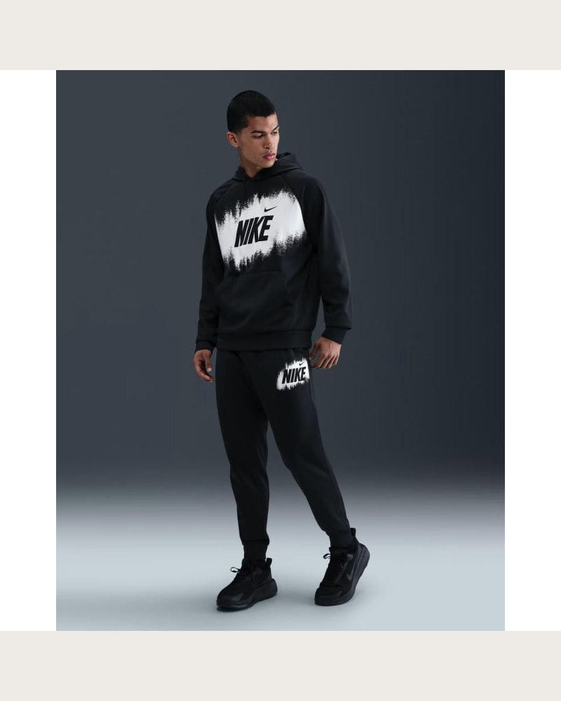 Pánske tepláky NIKE M NK TF FLEECE JOGGER GFX BLACK – fotka 4